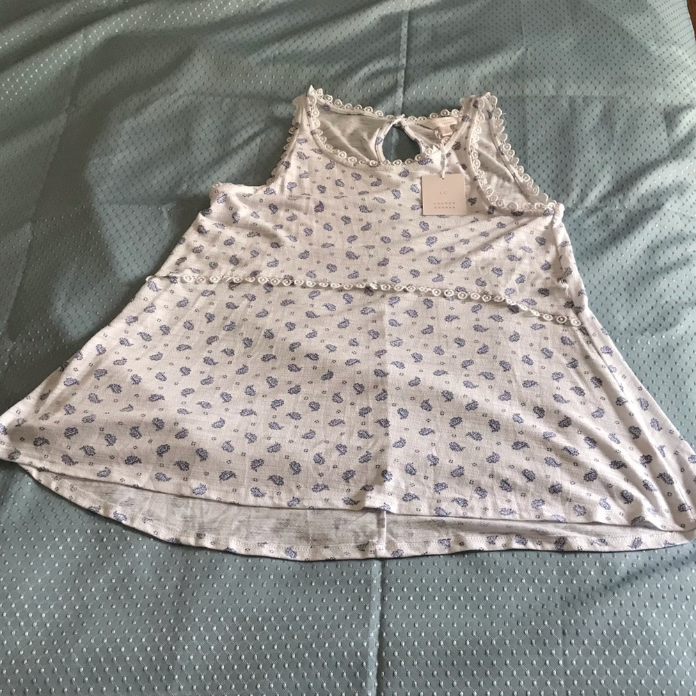 Knit peplum tank